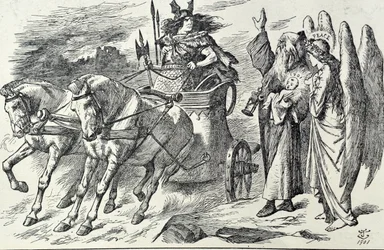 Caricatura de Punch titulada Apelación del Tiempo