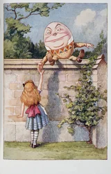 Humpty Dumpty, de Las aventuras de Alicia en el país de las maravillas y A través del espejo y lo que Alicia encontró allí, de Lewis Carroll, publicado en 1911