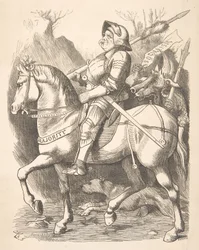 El caballero y su compañero Punch