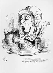 El Sombrerero Loco, ilustración de «Las aventuras de Alicia en el país de las maravillas», de Lewis Carroll, 1865