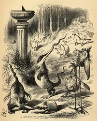 Los Toves Zumbones. Ilustración de Sir John Tenniel
