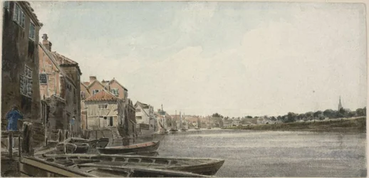 Vista del Wensum en King Street, tomada desde Foundary Bridge