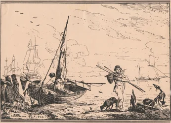 Escena portuaria