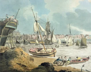 Puerto en Weymouth, Dorset, 1805