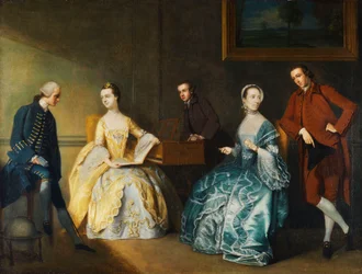 Retrato de grupo de la familia Chambers
