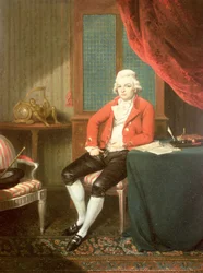 Retrato de un caballero, se dice que es el actor Tate Wilkinson