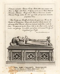 Monumento de Sir John Crosby en la iglesia de St Helen, Bishopsgate Street