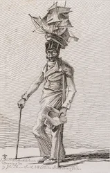 Joseph Johnson, de Aguafuertes de Mendigos Notables, Comerciantes Ambulantes y Otras Personas..., 1815