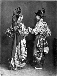 China, 2 actores (hombres) c.1870 (foto)