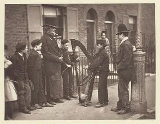 Músicos callejeros italianos, 1881