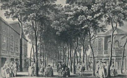 Sociedad en los Jardines de Marylebone, 1755, 1920