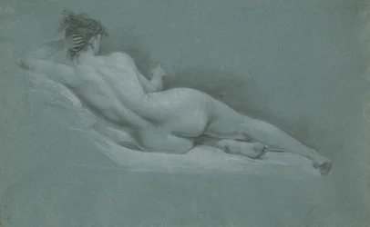 Desnuda reclinada, vista posterior