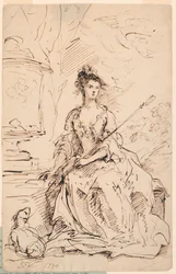 Retrato de una dama (¿Peg Woffington?) como pastora