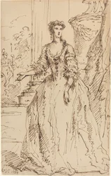 Retrato de una Dama de Pie
