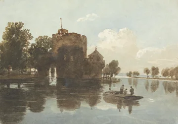 Un castillo a orillas del agua