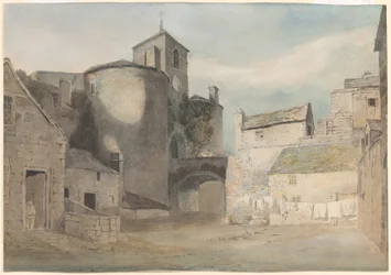 Entrada fortificada de una ciudad galesa (puerta este de Caernarvon)
