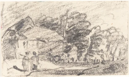 Dos Figuras en un Camino Rural