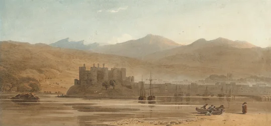 Vista del castillo de Conwy, norte de Gales