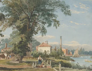 En el Támesis en Hammersmith, ca. 1836