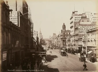 Calle Collins, Melbourne, c.1880