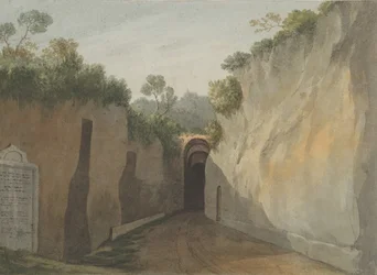 Entrada a la gruta de Posillipo, Nápoles, 1778-79