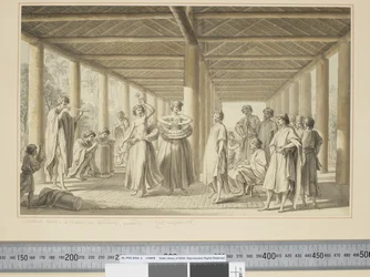 Otra escena, una danza en Otaheite, exterior