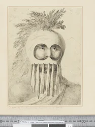 Un hombre de las Islas Sandwich con una máscara, c.1773-84