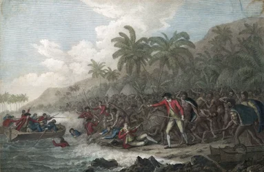 La muerte del Capitán James Cook el 14 de febrero