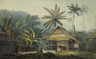 Vista en la isla de Krakatoa