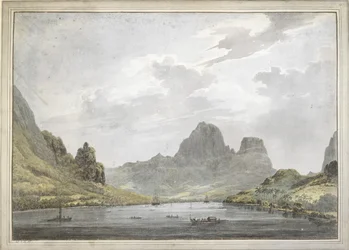 Vista de la bahía de Papetoai, Moorea