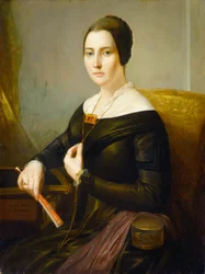Elizabeth Oakes Prince Smith (Sra. Seba Smith), c.1845 (óleo sobre lienzo)