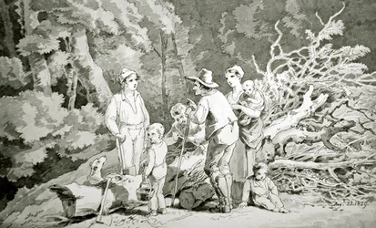 La familia del leñador