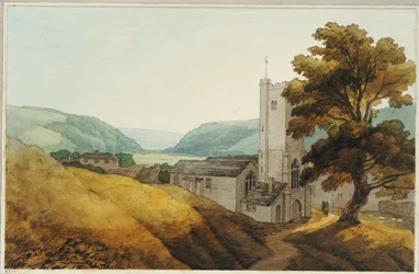 Desde el cementerio en Dulverton, Somerset, 1800