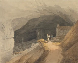 La Boca de la Caverna en Castleton en el Pico de Derby