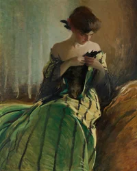 Estudio en negro y verde, 1906.