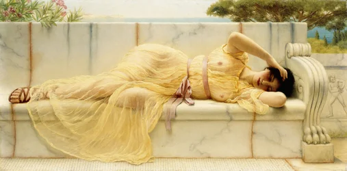 Niña con drapeado amarillo, 1901