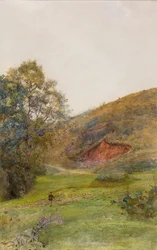 The Quantock Hills, c.1870 (acuarela sobre papel)