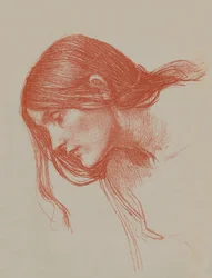Estudio de Phyllis y Demophoon, c. 1897