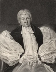 Herbert Marsh, Lord Obispo de Peterborough, grabado por John Cochran, de 