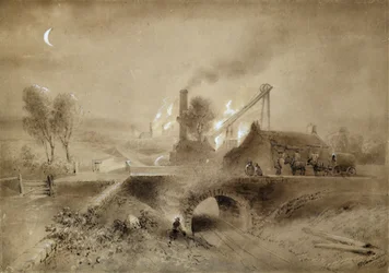 Cabeza de mina y ferrocarril