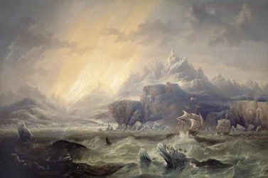 HMS "Erebus" y "Terror" en la Antártida