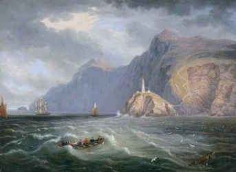 South Stack Rock (óleo sobre lienzo)