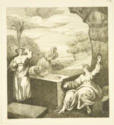 Retablo de Hogarth - Ángel en la tumba