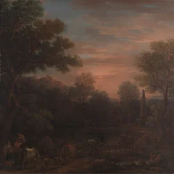 Paisaje clásico: Atardecer