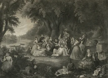 El picnic del Cuatro de Julio, c.1864