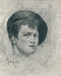Un autorretrato de John da Costa, c. 1895