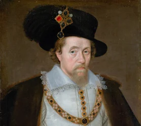 Jacobo VI y I, 1566 - 1625, Rey de Escocia 1567 - 1625, Rey de Inglaterra e Irlanda 1603 - 1625