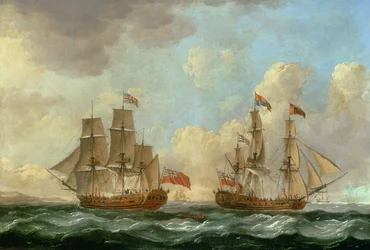 El Peregrino en Dos Posiciones frente a la Costa, 1766
