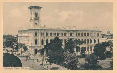 Oficina de telégrafos, Calcuta, c. 1900