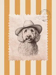 Retrato de un perro vaquero